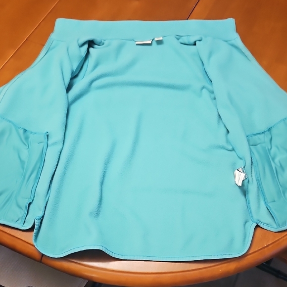 L.L. Bean Teal Fleece Jacket - Picture 7 of 10